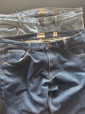 Lot of 2 RedHead Lined Men's Jeans 40x30 Winter Fleece & Flannel Workwear